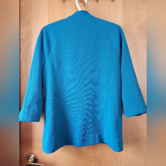 Vintage cowl neck women's blazer - Picture 4 of 7